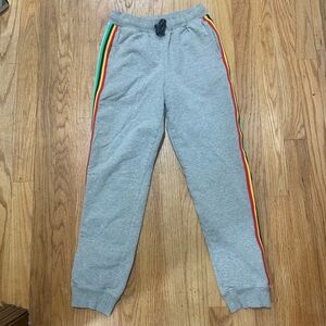 Primary kids jogger with colorful striped trim